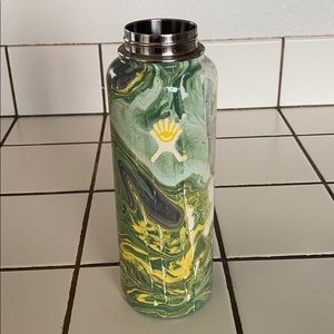 Hydro Flask 40 oz hydro dipped! green/yellow/gray